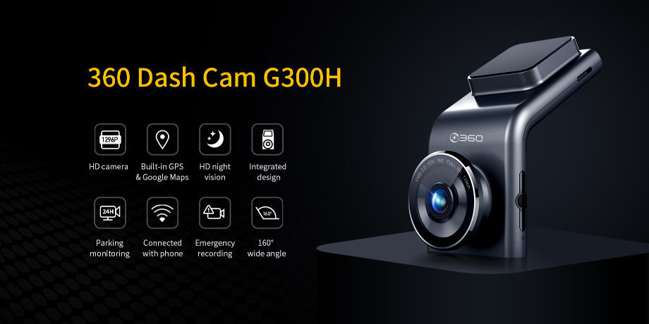 Camera hành trình Qihoo 360 Dash Cam G300H -  Bản Quốc Tế