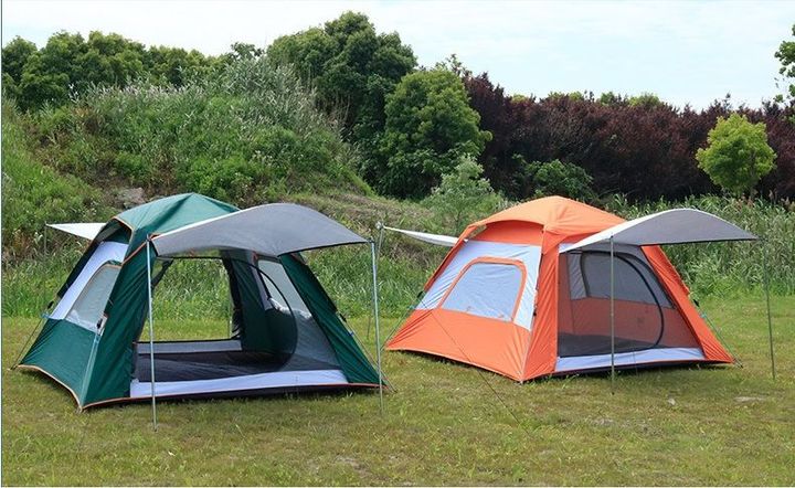 Lều cắm trại ngoài trời 4 cửa tự động bung sức chứa 4-5 người