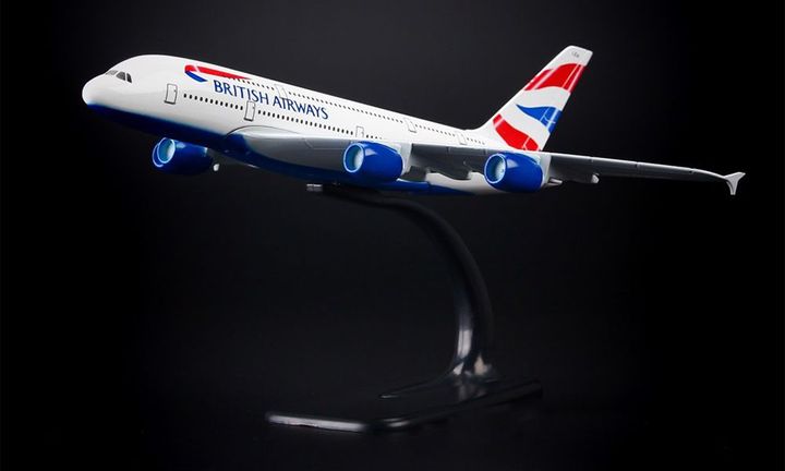 Mô hình Máy bay British Airways Airbus A380 20cm
