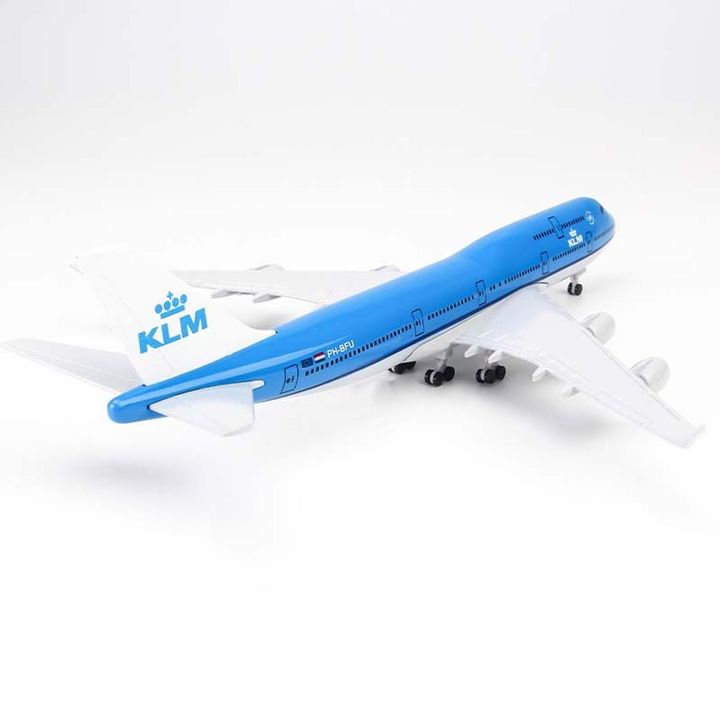 Mô hình Máy bay KLM Royal Dutch Airlines Boeing B747 20cm