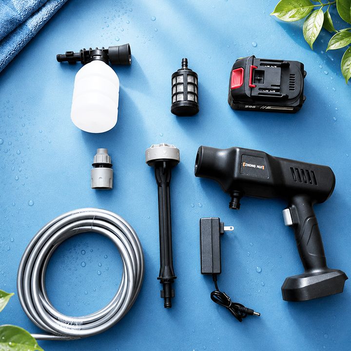 Súng Phun Nước Rửa Xe Áp Lực Cao Lõi Đồng, Cầm Tay Xịt Thuận Tiện