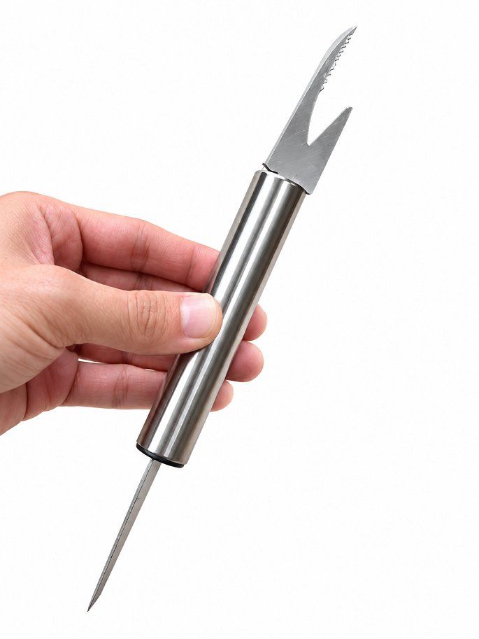 Dụng cụ tách vỏ và lấy chỉ tôm 2 đầu chất liệu thép không gỉ