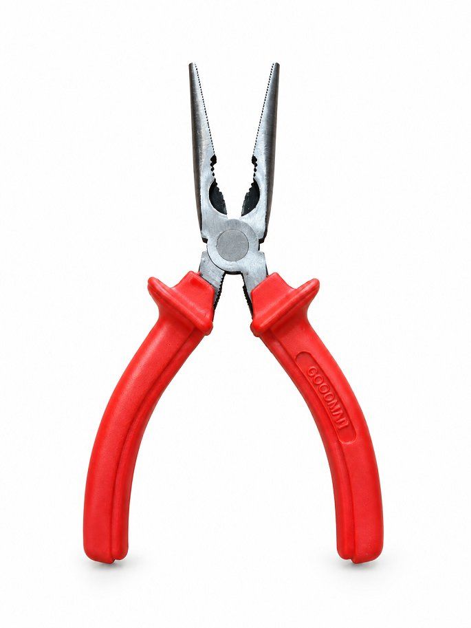 Kìm mỏ nhọn 6 inch cán đỏ