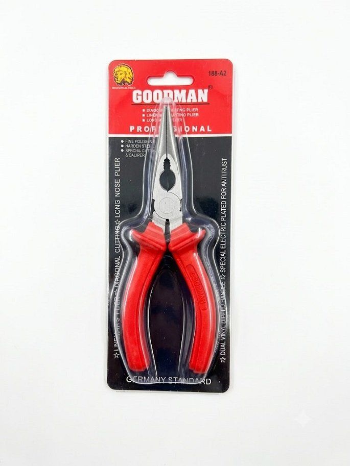 Kìm mỏ nhọn 6 inch cán đỏ