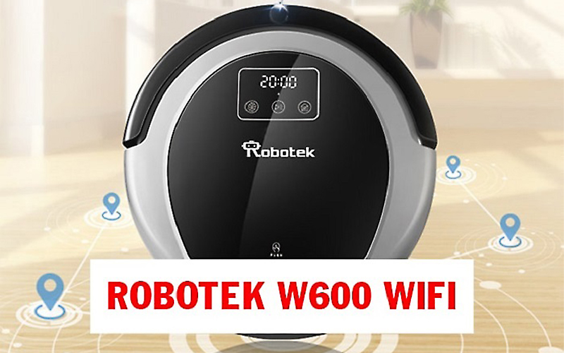 Robot hút bụi lau nhà Robotek W600 Wifi