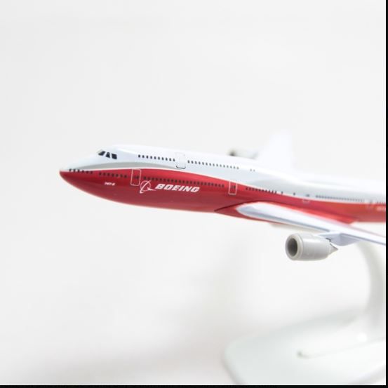 Mô hình máy bay Boeing 747 Original (20cm) Everfly - Trắng,đỏ
