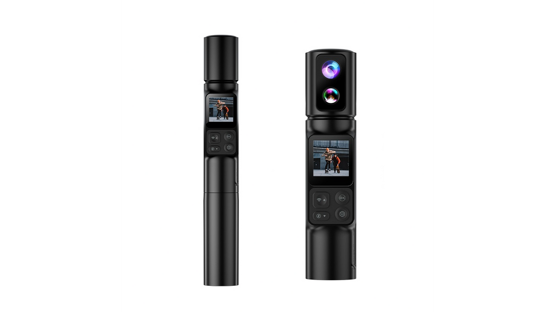 Camera cầm tay thể thao M103 chống rung điện tử EIS, 6K ULTRA HD, ống kính xoay 350 độ