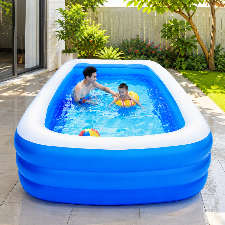 Bể bơi 3 tầng kích thước 305x175x55cm Hồ Bơi Tắm Cho Bé SP1280181