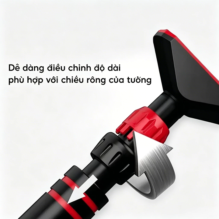 Xà đơn gắn khung cửa điều chỉnh được, không cần khoan tường kích thước 90-130cm