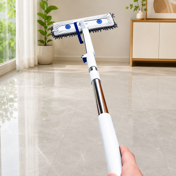 Cây Lau Nhà Tự Vắt Vải Bông, Có 2 Lỗ Chứa Nước Lau Sàn, Cơ Chế Vắt Dễ Dàng