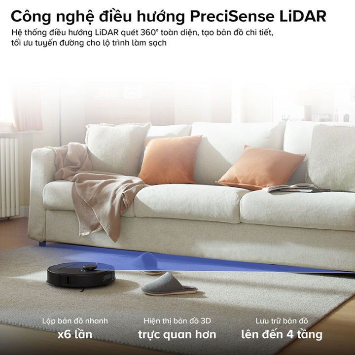 Robot hút bụi thông minh Qrevo S Pro