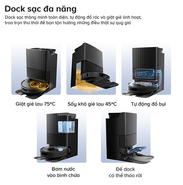 Robot hút bụi thông minh Qrevo S Pro