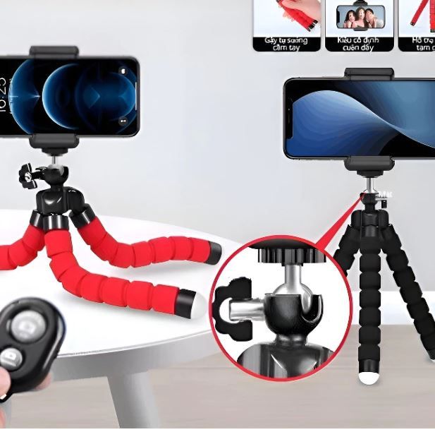 Chân Tripod Mini Bạch Tuộc 360° Cho Điện Thoại Máy Ảnh Camera Hành Trình