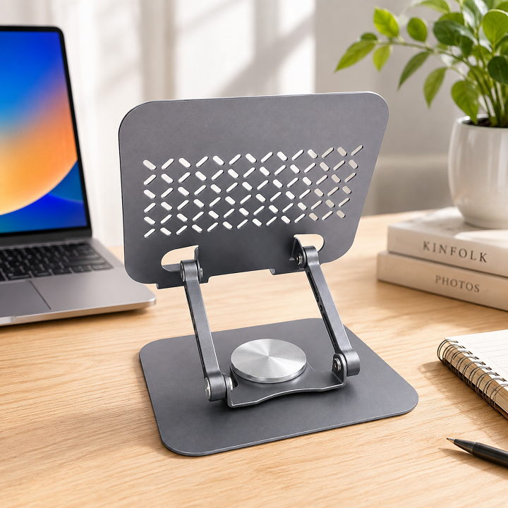 Giá Đỡ Máy Tính Bảng Bằng Thép Carbon Xoay 360 Độ