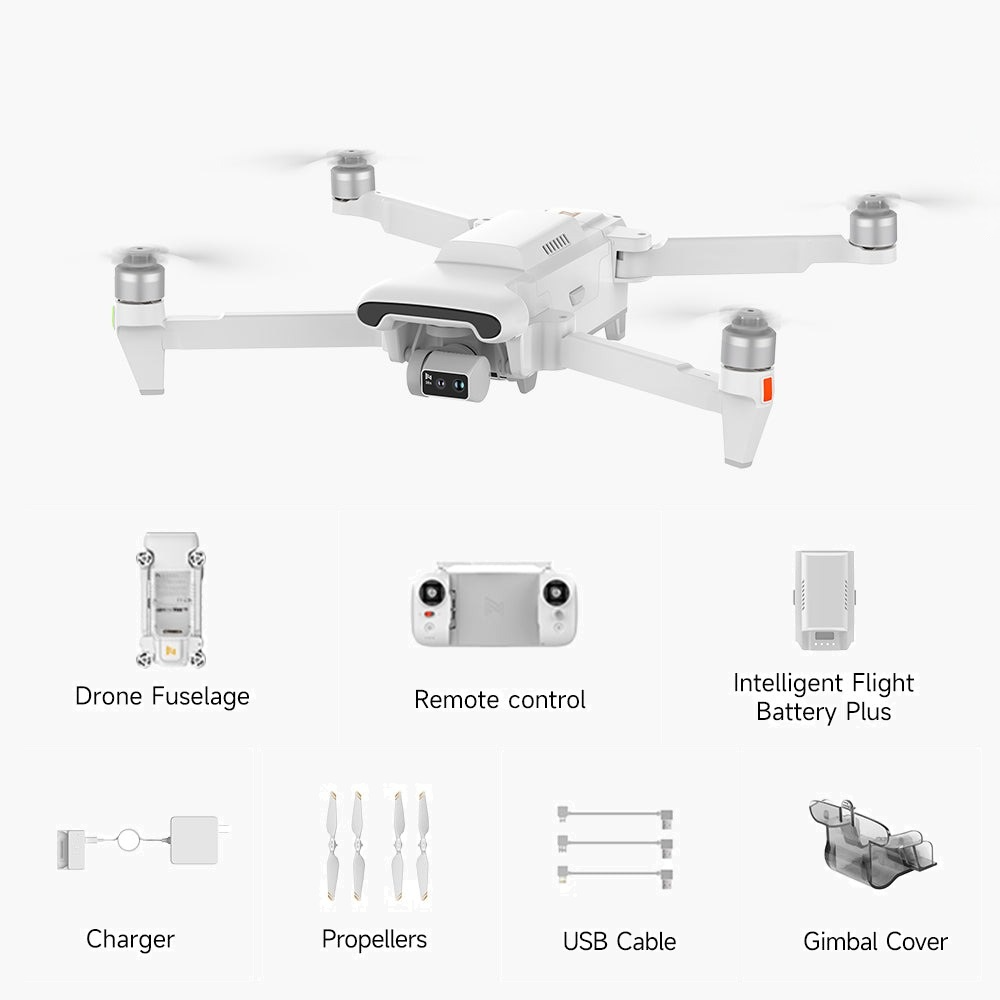Flycam Fimi X8 Tele MAX 2025 bản đơn,camera 4K/60fps Zoom 30X, Hỗ trợ bay 4G không loa đàm thoại