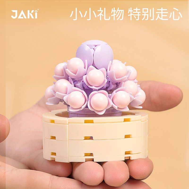 Đồ Chơi Lắp Ghép Chậu Hoa Bonsai Mini JaKi 2710 1-12