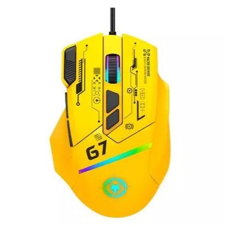 Chuột Gaming RGB Có Dây XUNFOX G7 Màu Vàng