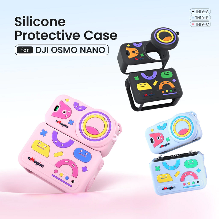 Ốp silicone bảo vệ aMagisn cho Camera DJI Osmo Nano phiên bản expoxy - Hồng