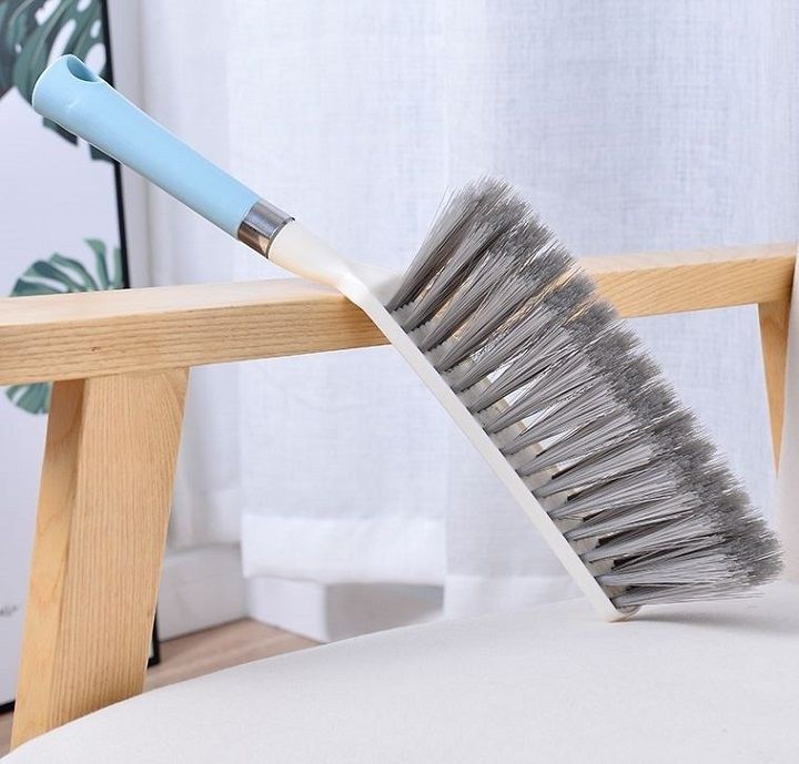Chổi quét ghế sofa đầu vuông sợi nhựa cao cấp - Màu Xanh