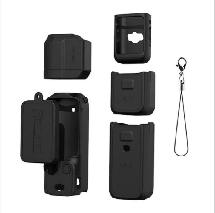 Bộ Vỏ Silicone 7 Món Bảo Vệ DJI Pocket 3 Và Micro - Đen