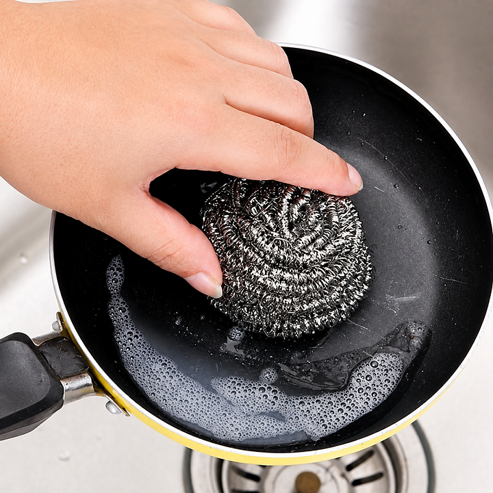 Bộ 2 miếng cọ xoong nồi kèm 1 múi rửa chén