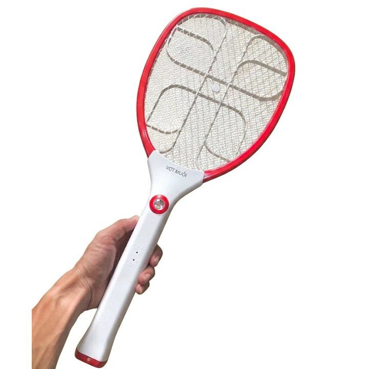 Vợt muỗi Điện Quang ĐQ EMR02 WR ( Trắng - đỏ )
