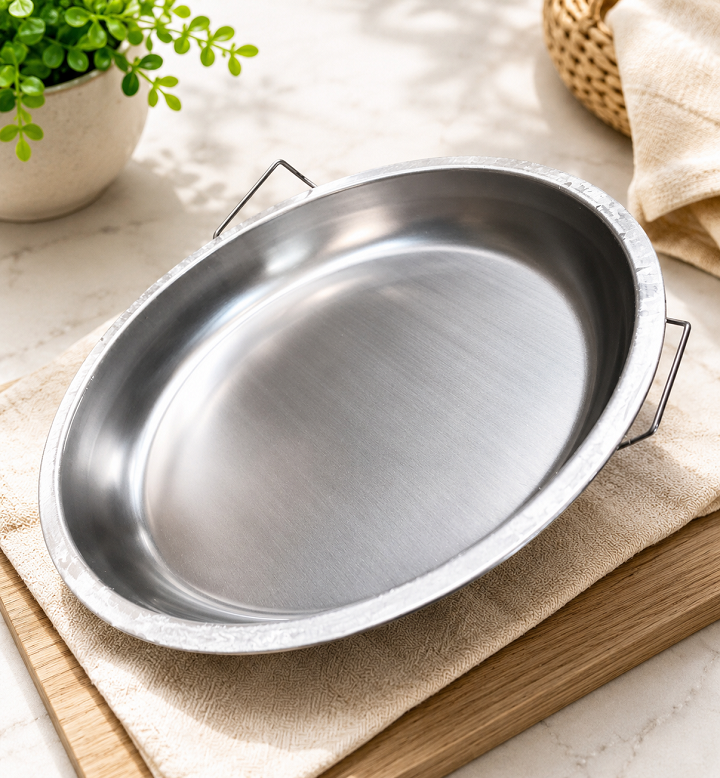 Bộ Khay Inox Kèm Vỉ Lưới Lọc Dầu Mỡ - Giữ Thực Phẩm Giòn Ngon, Hạn Chế Thấm Dầu