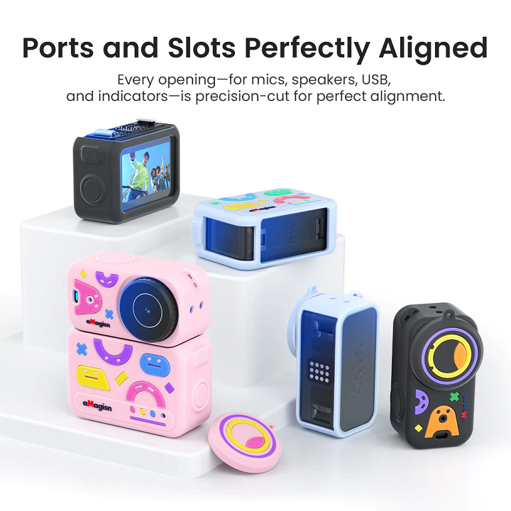 Ốp silicone bảo vệ aMagisn cho Camera DJI Osmo Nano phiên bản expoxy - Đen
