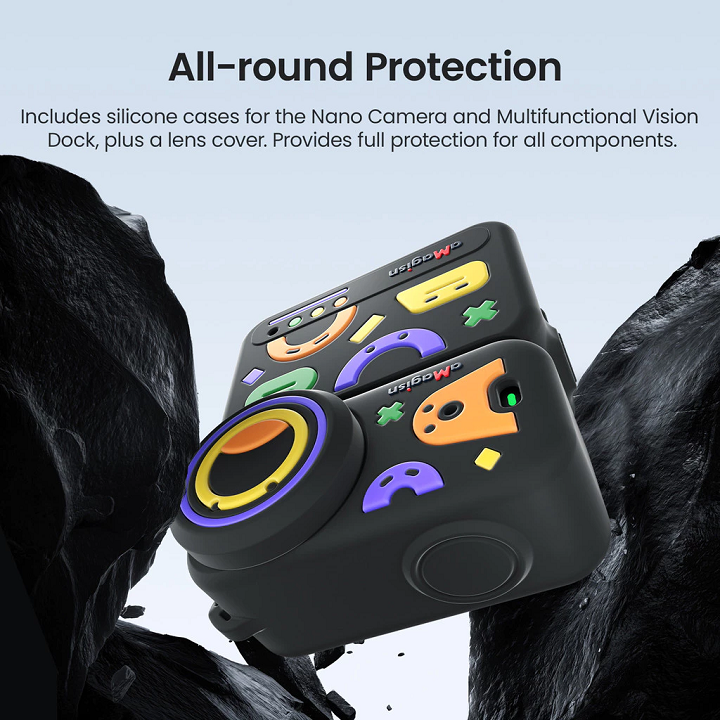 Ốp silicone bảo vệ aMagisn cho Camera DJI Osmo Nano phiên bản expoxy - Đen