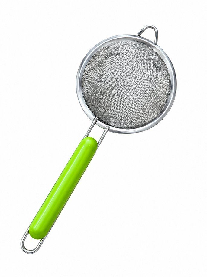 Ray Lọc 12cm Bằng Inox Cán Xanh (Lọc bột cháo, thức ăn cho bé ăn dặm lọc siêu mịn)