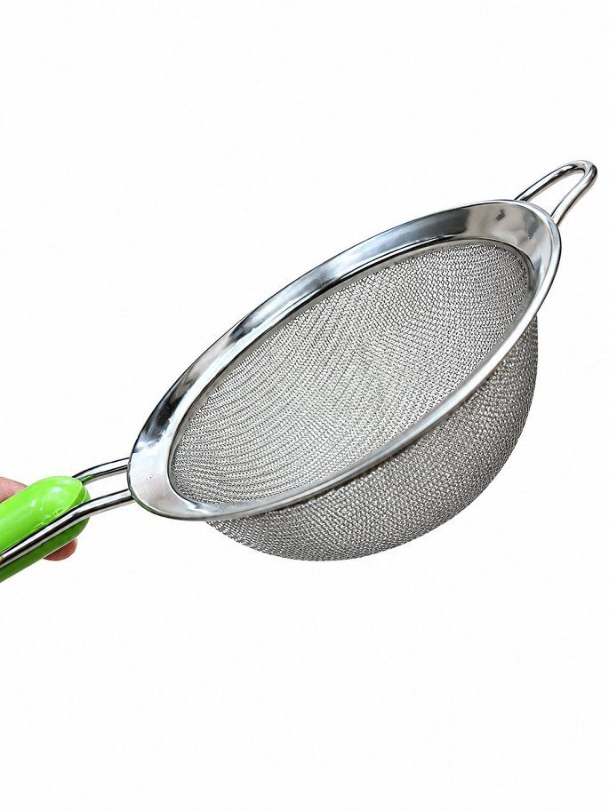 Ray Lọc 12cm Bằng Inox Cán Xanh (Lọc bột cháo, thức ăn cho bé ăn dặm lọc siêu mịn)