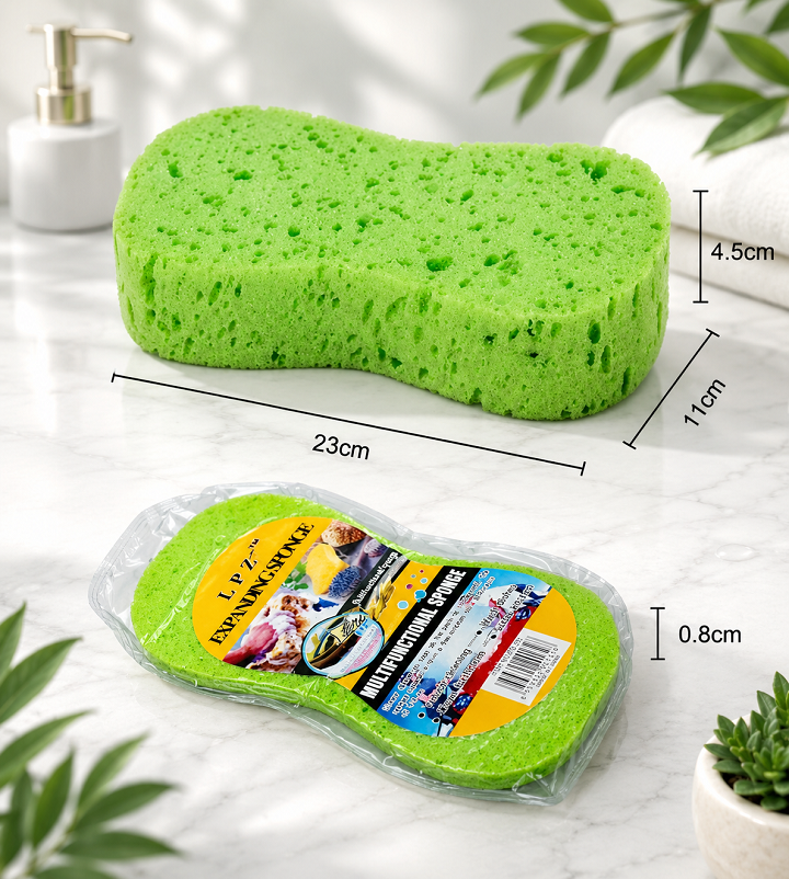 Miếng Bọt Biển Cọ Rửa Đa Năng, Mút Xốp Lau Chùi, Vệ Sinh Xe Cộ Đồ Dùng - Màu Xanh Lá