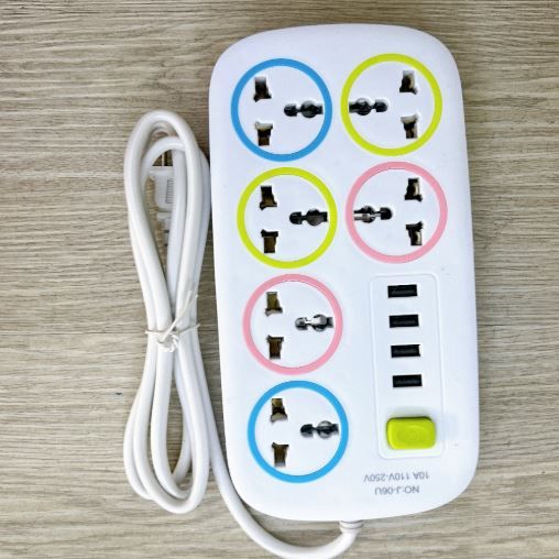 Ổ Cắm Điện Thông Minh Tích Hợp Sạc USB Ổ Điện Chịu Tải 2200W Có Công Tắc An Toàn Chịu Nhiệt