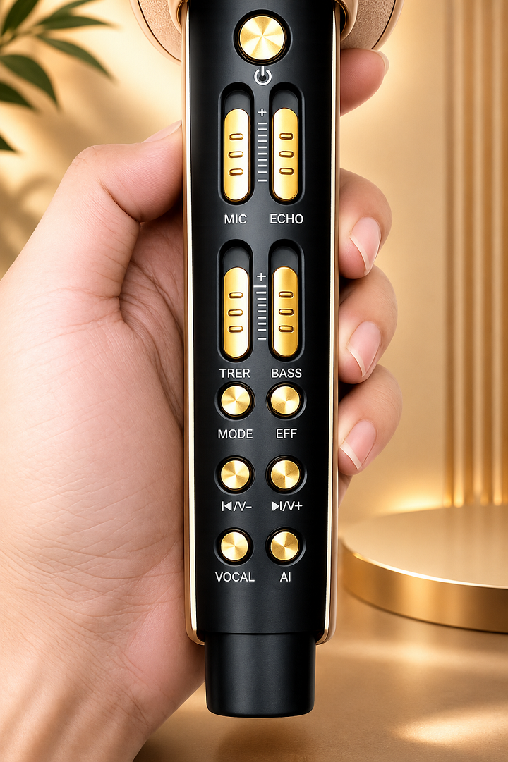 Micro YS - 98 hát Karaoke cầm tay kèm loa, có kèm 1 micro nhỏ, kết nối Bluetooth