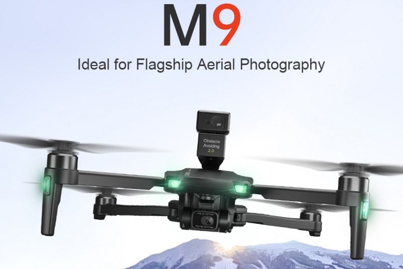 Flycam XM M9 R/C Camera 6K Sắc Nét, Cảm Biến Va Chạm