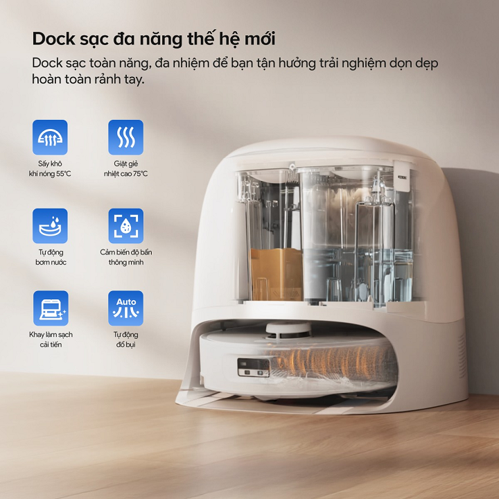 Robot hút bụi lau nhà Roborock Qrevo Curv 2 Flow