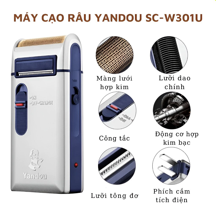 Máy cạo râu Yandou SCW 301U phong cách mạnh mẽ