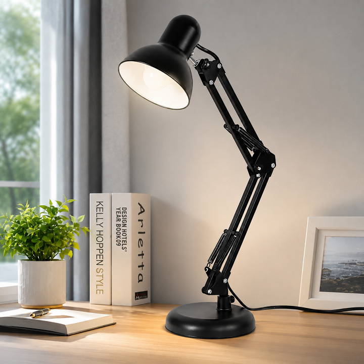 Đèn học để bàn 2in1, đèn học để bàn pixar gấp gọn, xoay 360 độ ( Không bao gồm bóng đèn)