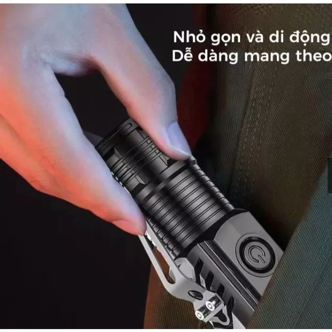 Đèn Pin Nhỏ Q07 Có 3 Bóng Led Với 3 Chế Độ Sáng