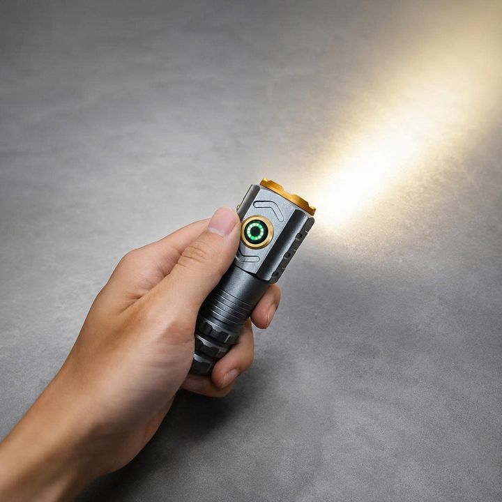 Đèn Pin Nhỏ Q07 Có 3 Bóng Led Với 3 Chế Độ Sáng
