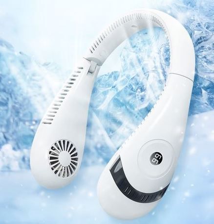 Quạt đeo cổ mini không cánh tạo luồng gió mát lạnh
