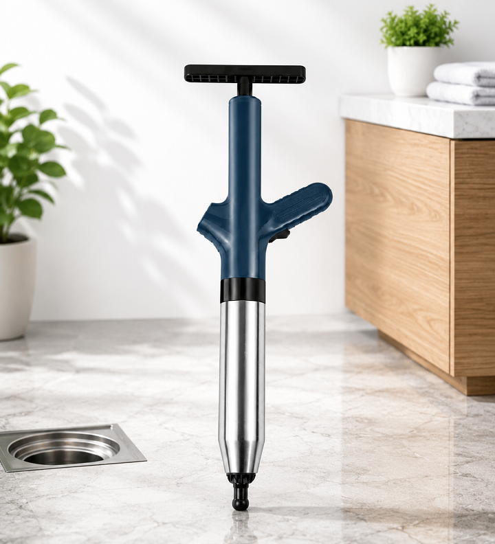 Bơm Thông Tắc Cống Áp Lực Cao Bằng Thép Không Ghỉ Nâng Cấp Đa Năng Thông Bồn Cầu, Lavabo, Chậu Rửa