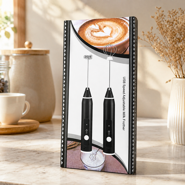Máy Đánh Bọt Cà Phê, Đồ Uống, Trứng Kích Thước Mini Wisk Dùng Pin