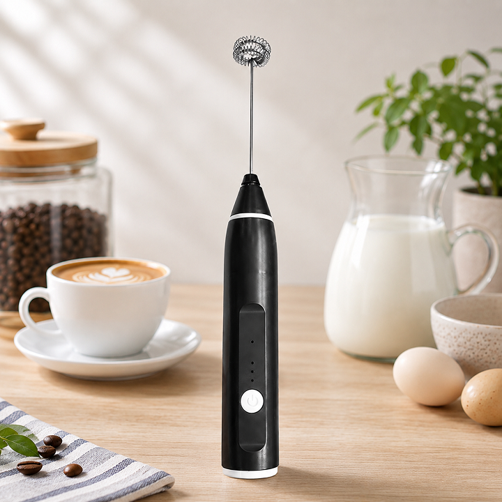 Máy Đánh Bọt Cà Phê, Đồ Uống, Trứng Kích Thước Mini Wisk Dùng Pin