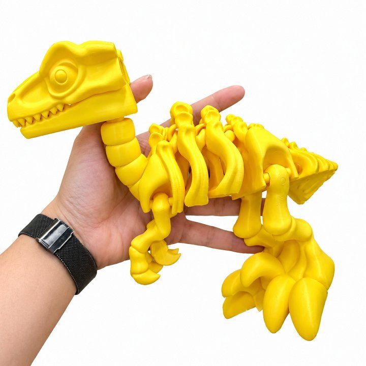 Đồ chơi mô hình xương khủng long bằng nhựa nhựa in 3d - Vàng