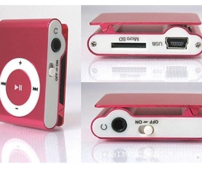 Máy Nghe Nhạc Mp3 Mini Có Tặng Kèm Tai Nghe ( Mẫu Thiết Kế Vuông, Không Bao Gồm Thẻ Nhớ )
