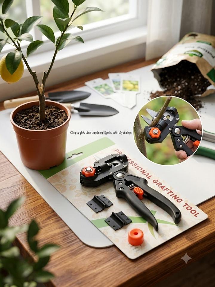 Kéo cắt ghép cành cây loại tốt đa chức năng