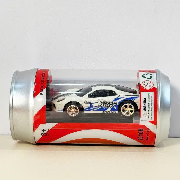 Xe hơi mini trong lon Coke điều khiển từ xa drift đua 1:58
