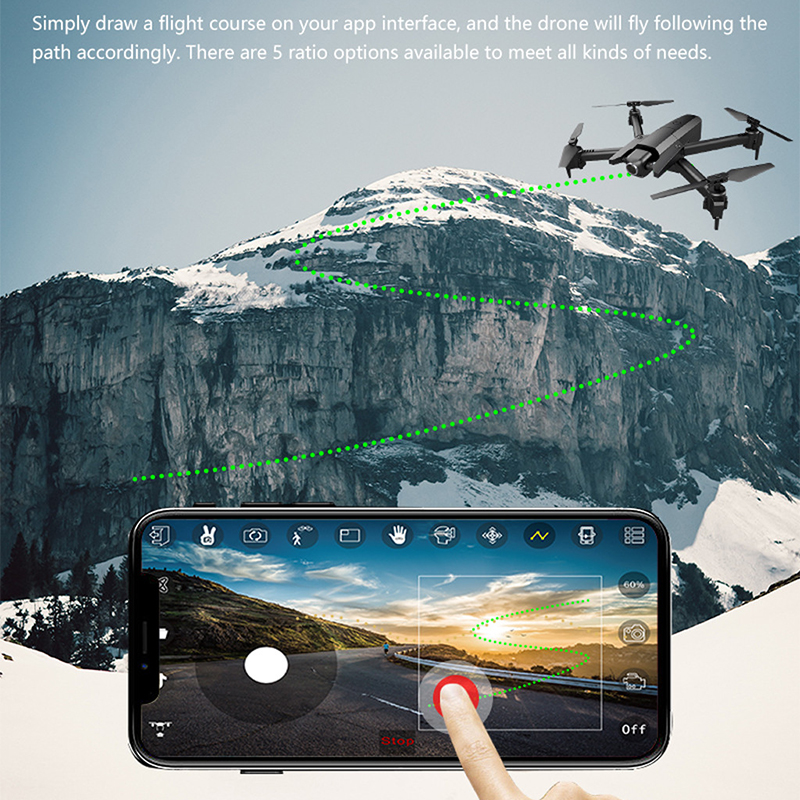 Fold Drone GW106 Wifi FPV 720P Camera