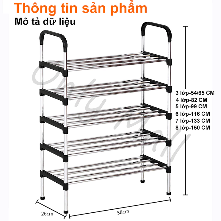 Kệ để giày dép 5 tầng